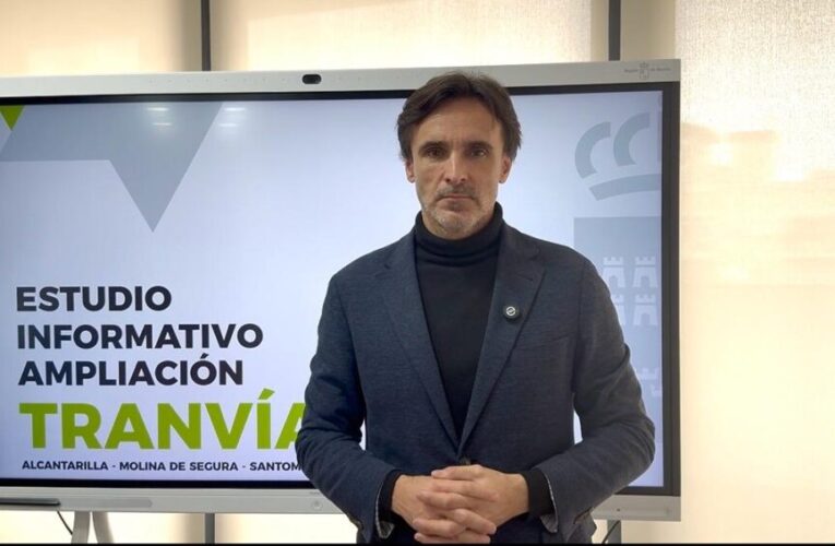 La Región de Murcia pone en marcha el estudio para la expansión del tranvía hacia Alcantarilla, Molina de Segura y Santomera