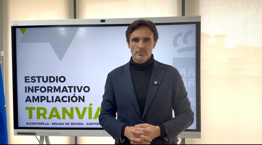 La Región de Murcia pone en marcha el estudio para la expansión del tranvía hacia Alcantarilla, Molina de Segura y Santomera